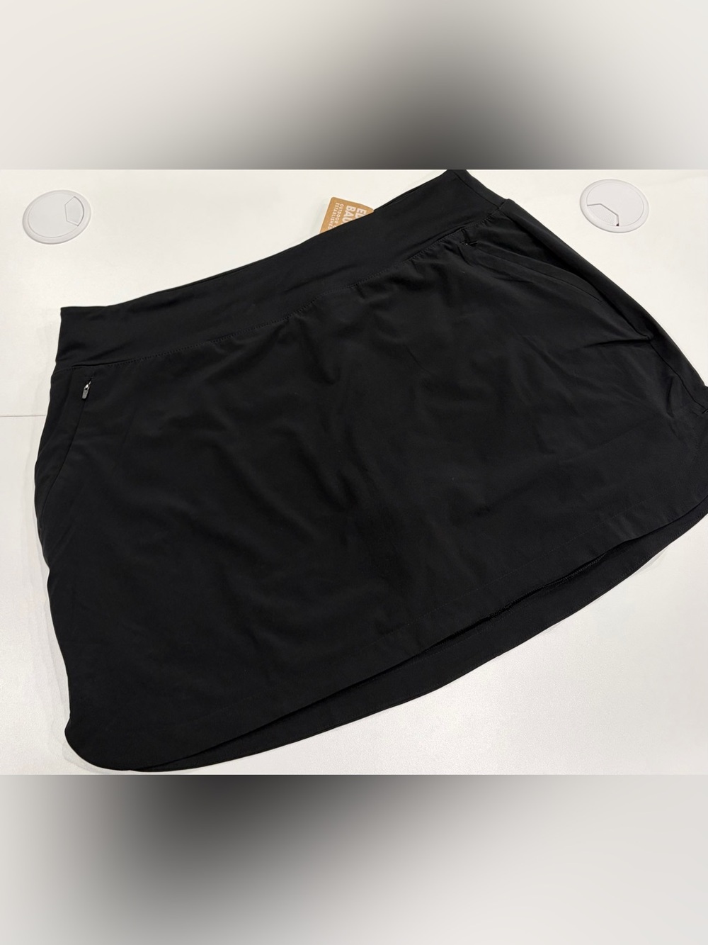 Eddie Bauer Women's Large Departure Performance Skort Skorts Black NWT
